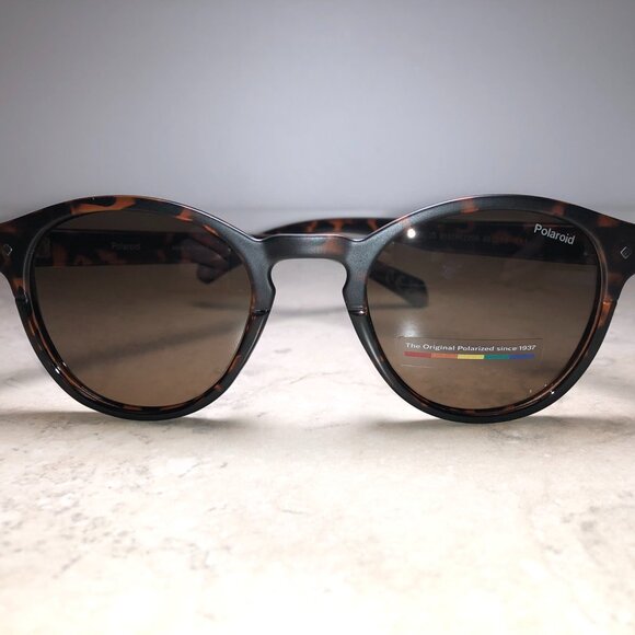 Polaroid Round Tortoiseshell Polarized Sunglasses main image 5
